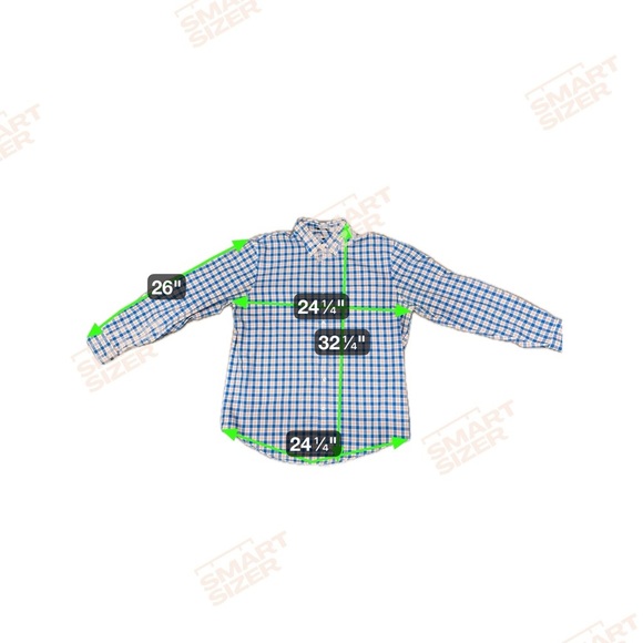 Land’s End Traditional Fit No Iron Twill Shirt Blue Orange Plaid Size Large - Picture 3 of 9